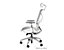 Chaise de bureau Jannik | HxLxP 1300 x 700 x 730 mm | Blanc | Certeo
